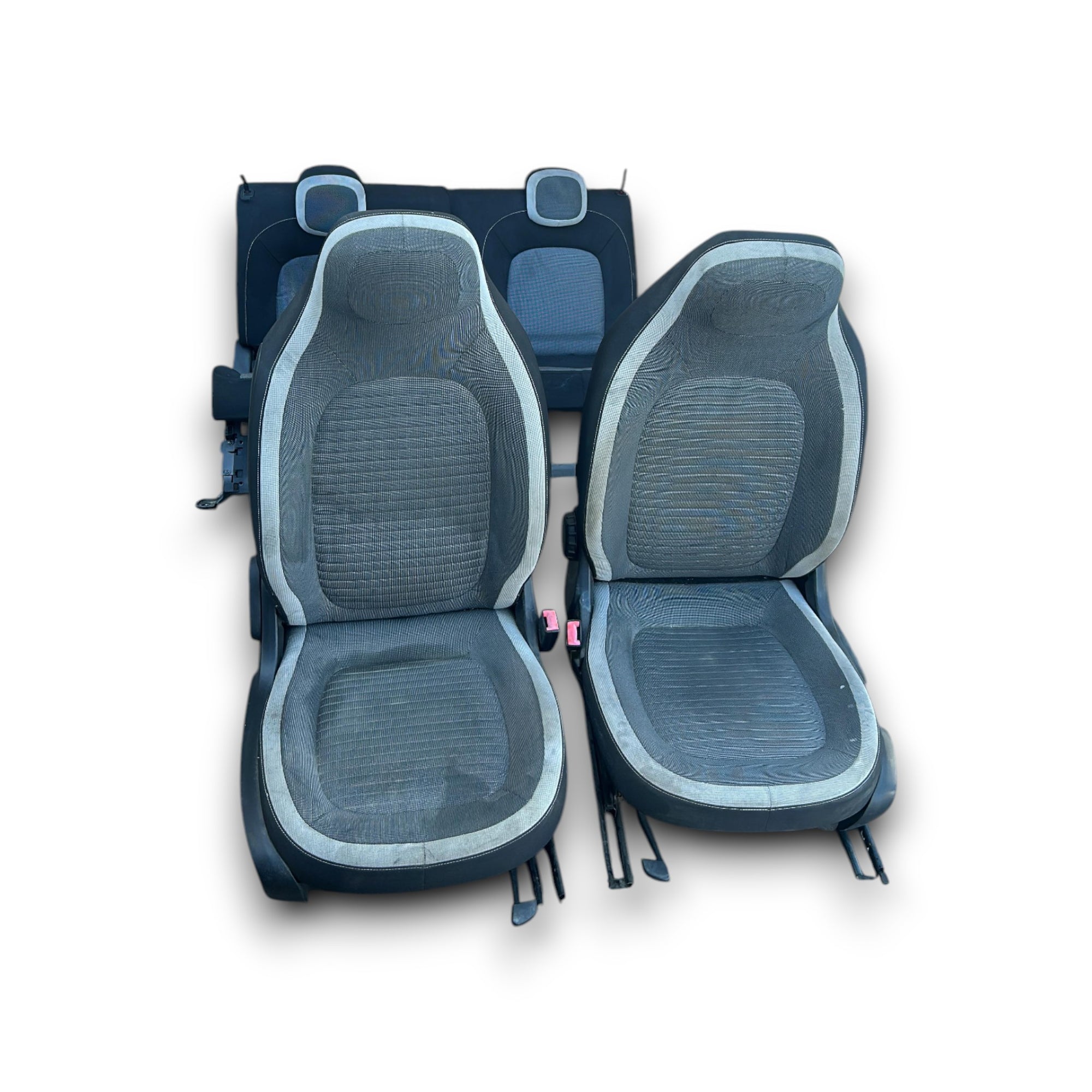 Sprache / Sitze in schwarzer und grauer Renault Twingo III Fabric (2014> 2024)