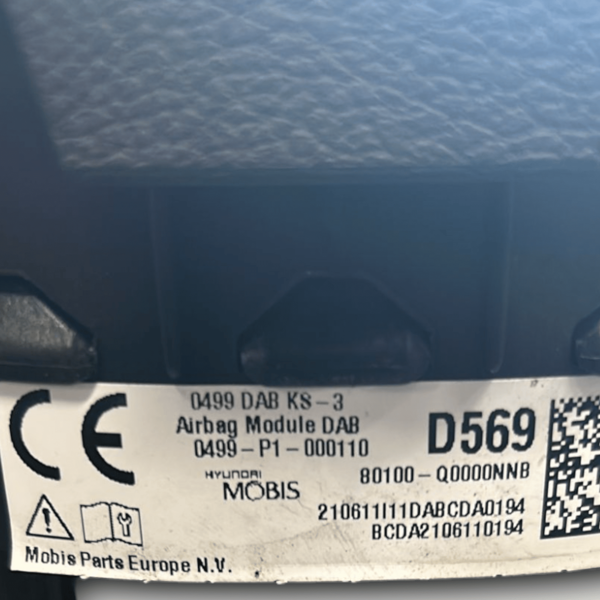 AirBag Volante Hyundai Bayon cod:80100 - Q0000NNB (2021 >) - F&P CRASH SRLS - Ricambi Usati