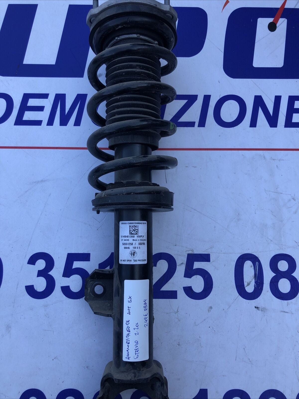 Ammortizzatori Anteriori Alfa Romeo Stelvio 2.2 50551258 Sinistr Compl. Di Molla - F&amp;P CRASH SRLS - Ricambi Usati