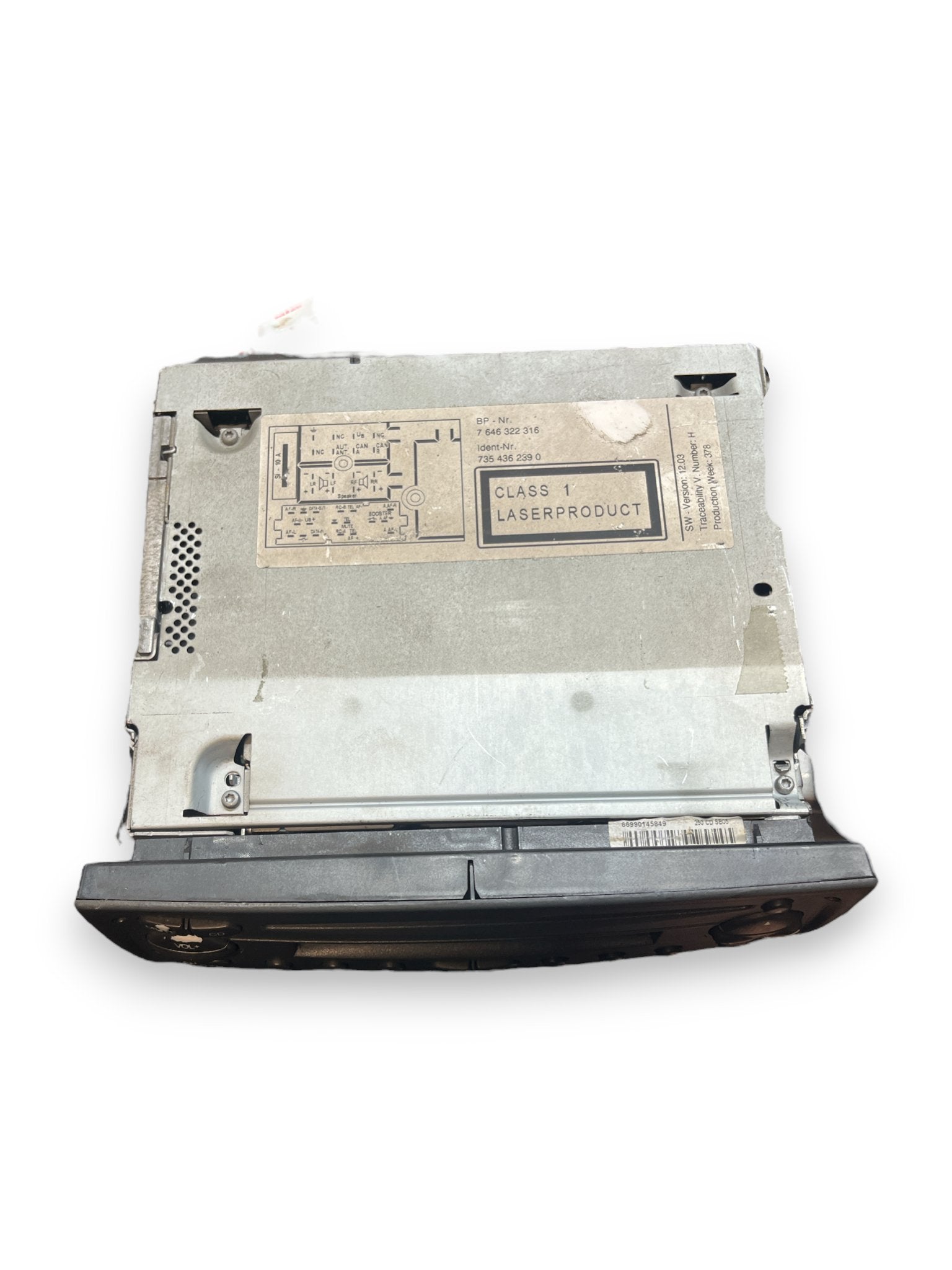 Autoradio Stereo Fiat Ducato ( 2009 ) cod : 7646322316 - F&P CRASH SRLS - Ricambi Usati