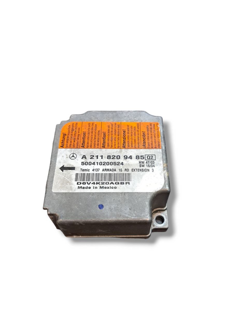 Centralina Airbag Mercedes Classe E W211 (2002 - 2007) COD:A2118209485 - F&P CRASH SRLS - Ricambi Usati
