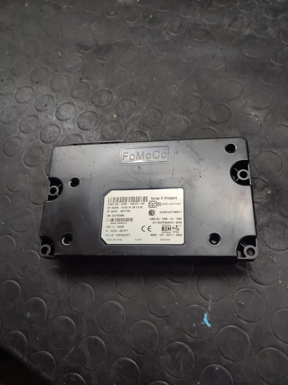 Centralina bluetooth Ford Fiesta 1.5 tdci ( mk7 - 2017 ) cod d1bt-14d212-na - F&amp;P CRASH SRLS - Ricambi Usati