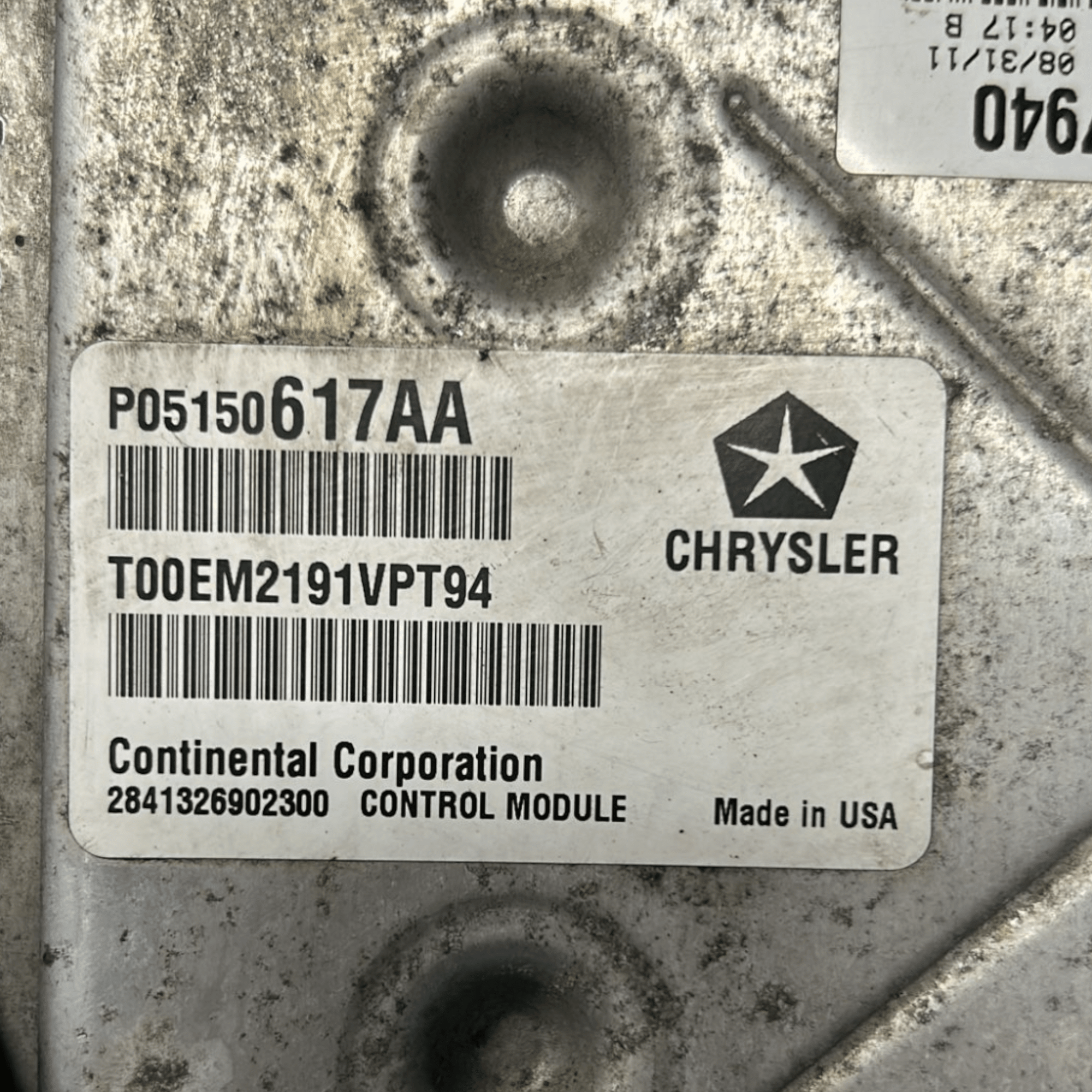 Centralina cambio Automatico Lancia Voyager 2.8 Diesel cod:P05150617AA (2007 > 2016) - F&P CRASH SRLS - Ricambi Usati