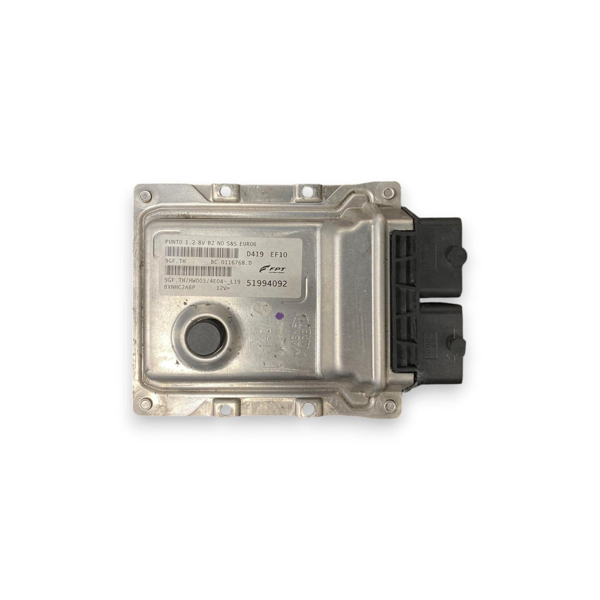Centralina Ecu motore Fiat Punto Evo 1.2 Benzina (2005 - 2018) Cod: 51994092 - F&amp;P CRASH SRLS - Ricambi Usati