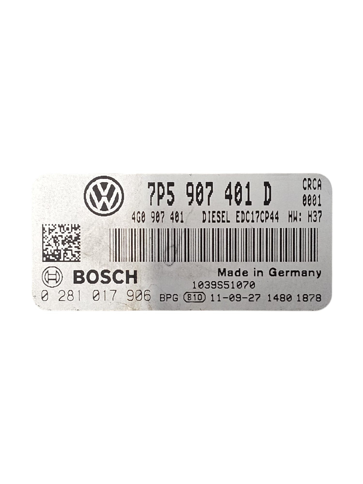 Centralina ECU Motore Porsche Cayenne 92A 3.0 Diesel Cod:7P5907401D (2010 - 2017) - F&P CRASH SRLS - Ricambi Usati