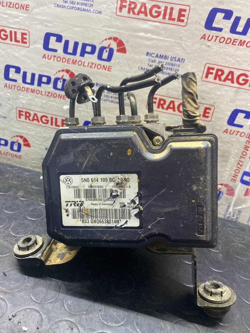 Centralina pompa abs volkswagen tiguan 2.0 cod:5n0614109bc - F&P CRASH SRLS - Ricambi Usati