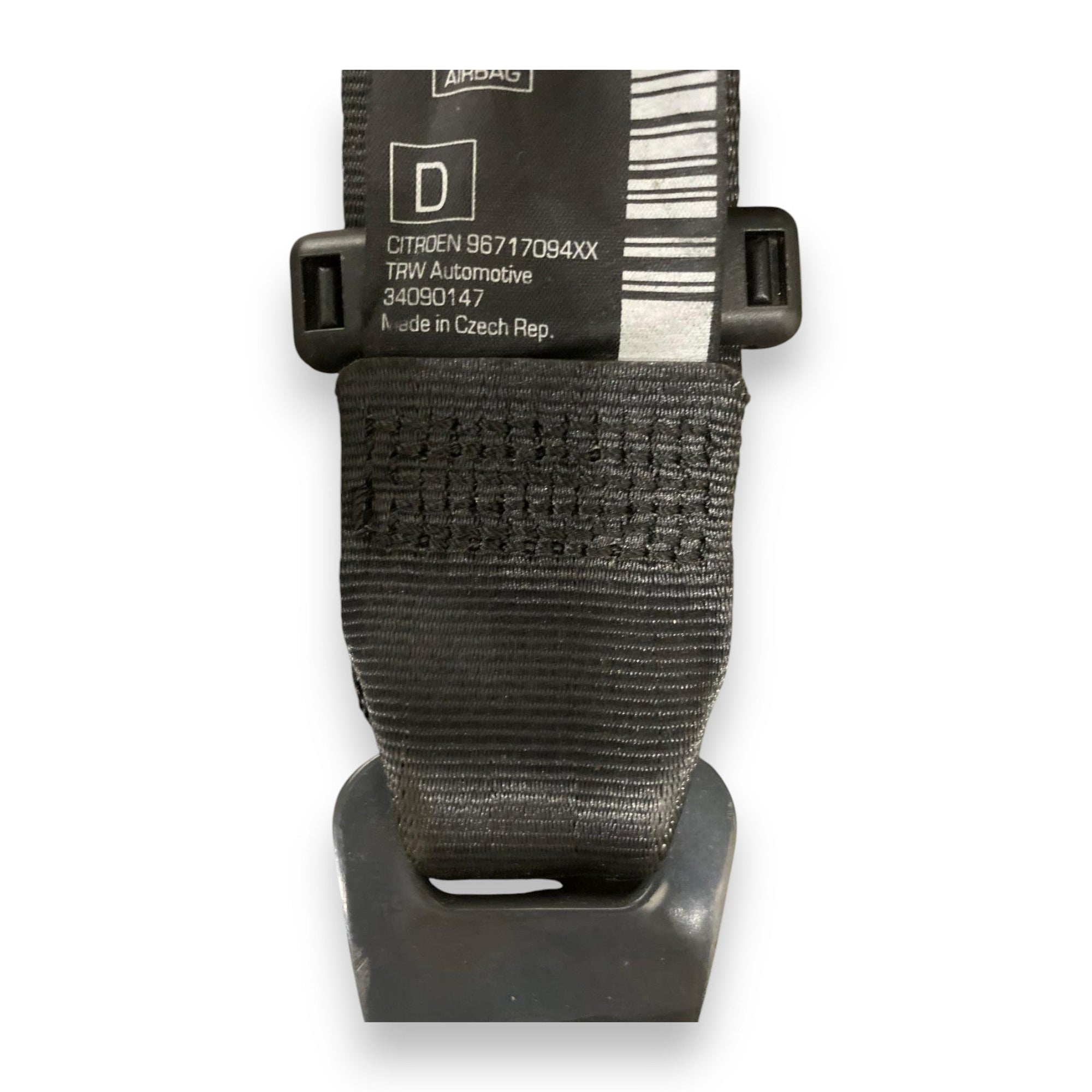 cintura di sicurezza anteriore destra (dx) Citroen C3 II (2009 - 2016): 34090147 - F&P CRASH SRLS - Ricambi Usati