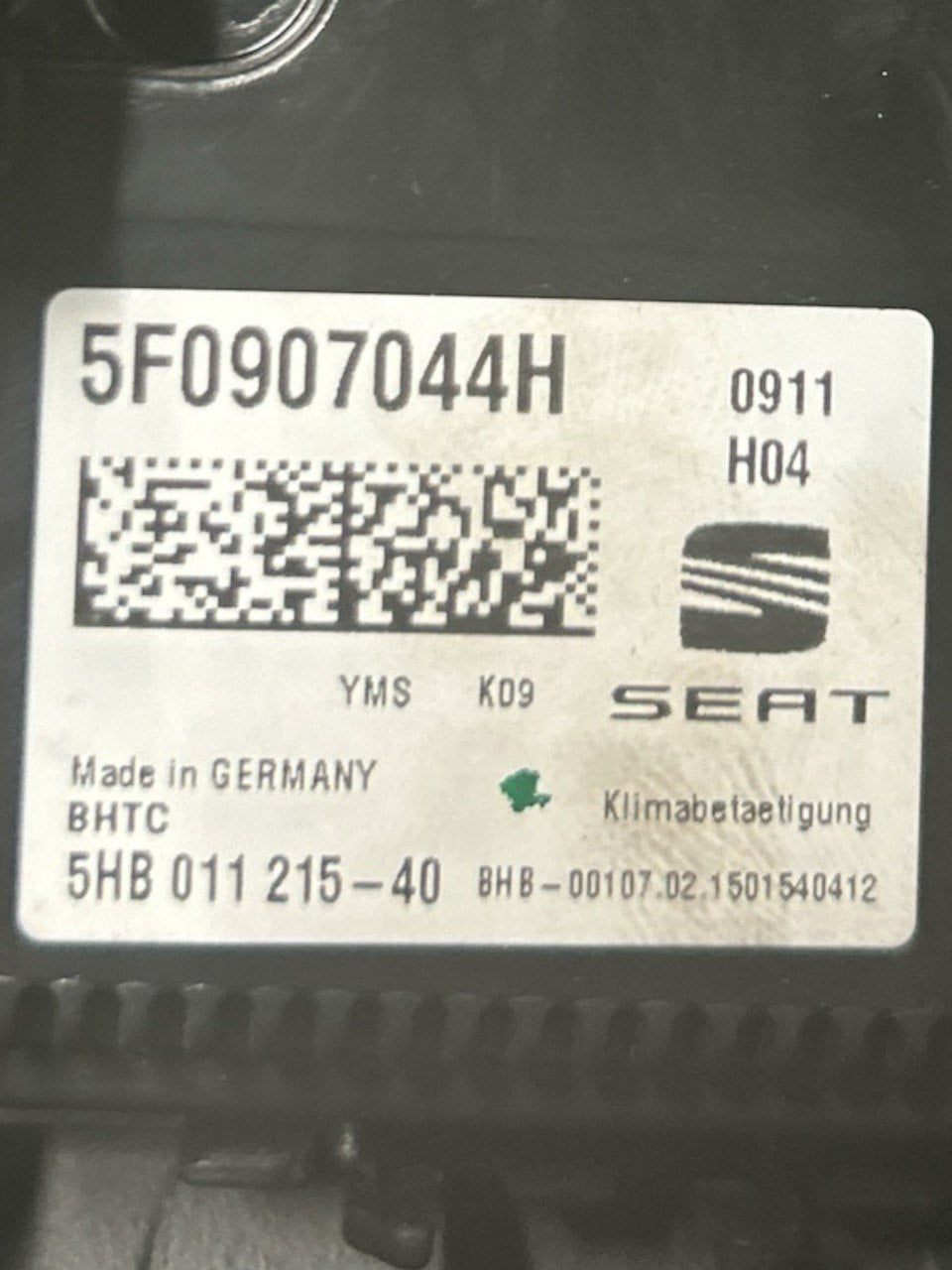 Comandi Clima Seat Leon 1.6 Diesel (2012 > 2019) cod.5F0907044H - F&P CRASH SRLS - Ricambi Usati