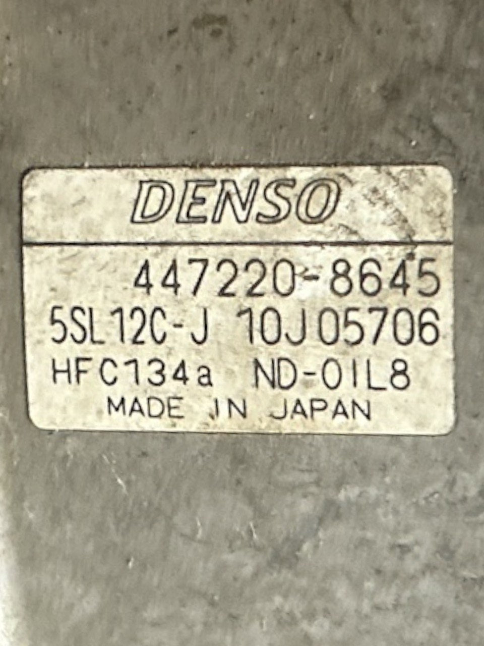 Compressore Aria Condizionata Fiat Bravo 1.9 Diesel (2007 > 2014) cod . 447220 - 8645 - F&P CRASH SRLS - Ricambi Usati