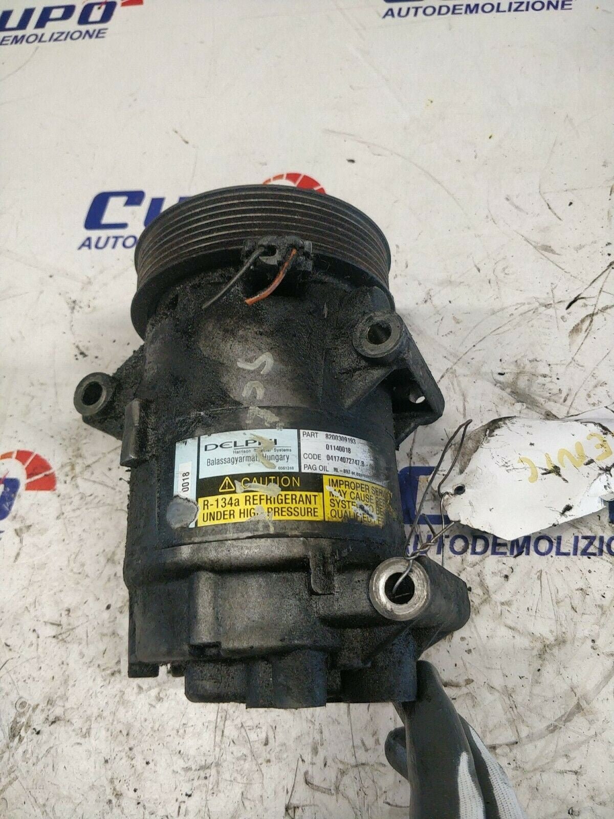 Compressore Clima A/C Renault Scenic 1.9 Dci 120cv 8200309193 - F&P CRASH SRLS - Ricambi Usati