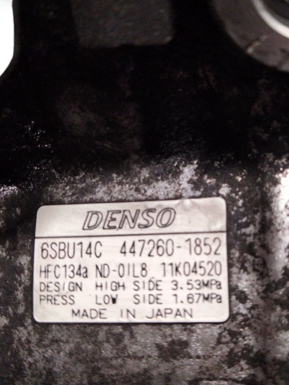 Compressore Clima senza puleggia Bmw E81 / E87 2.0 diesel (2004 - 2012) cod.4472601852 - F&P CRASH SRLS - Ricambi Usati