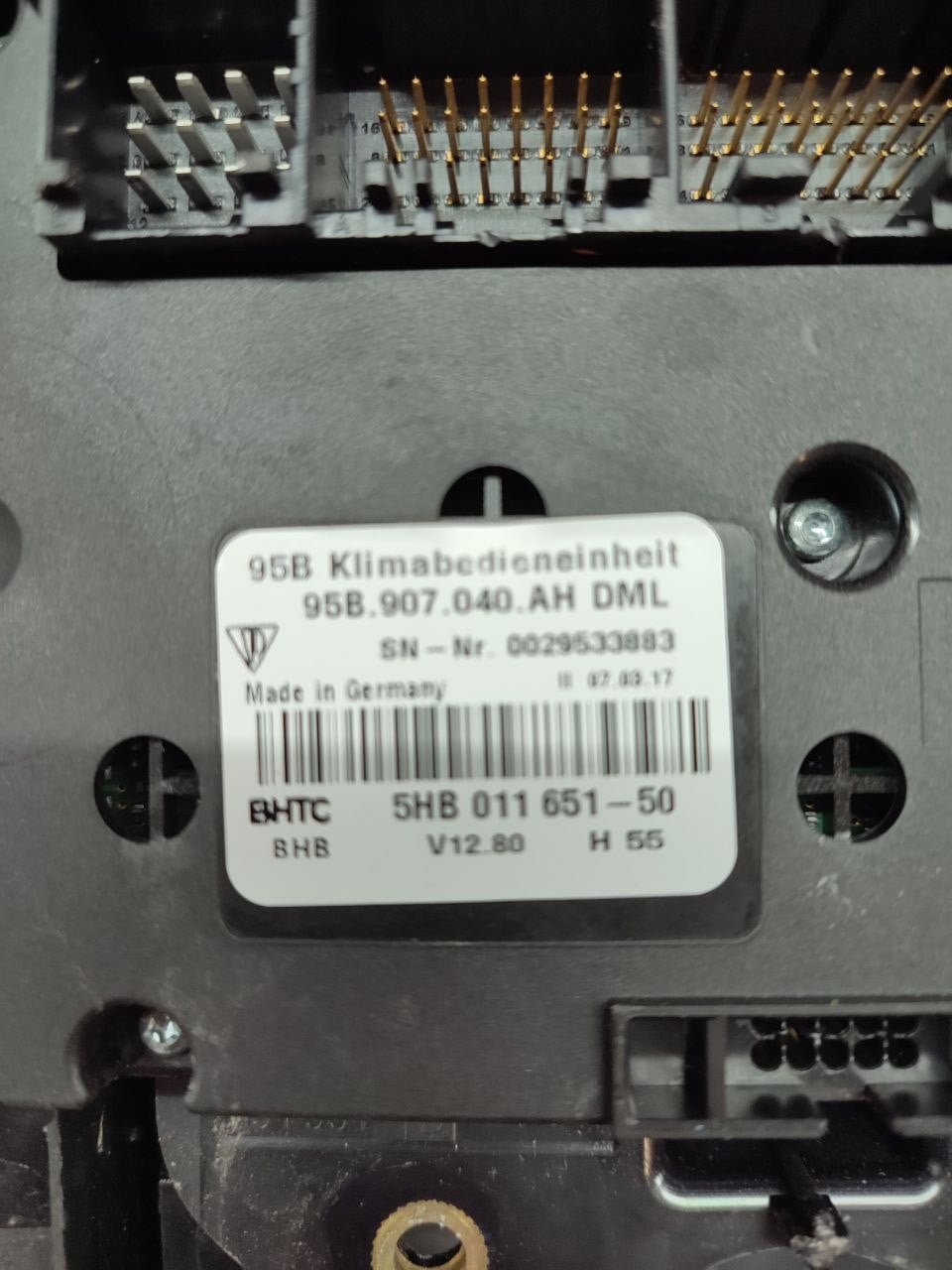 Console centrale comandi clima a/c Porsche Macan ( 95b ) cod 95b907040 - F&P CRASH SRLS - Ricambi Usati