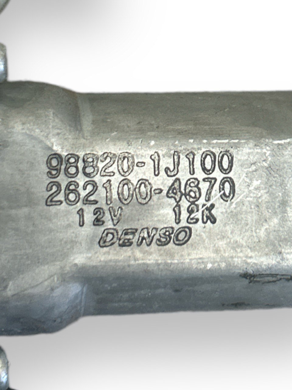 Cremagliera / Motore Alzavetri / Alzacristallo Anteriore Destra (DX) (DENSO) Hyundai I10 Serie 1 (2007 > 2011) cod.98820-1J100 cod.262100-4670 - F&P CRASH SRLS - Ricambi Usati