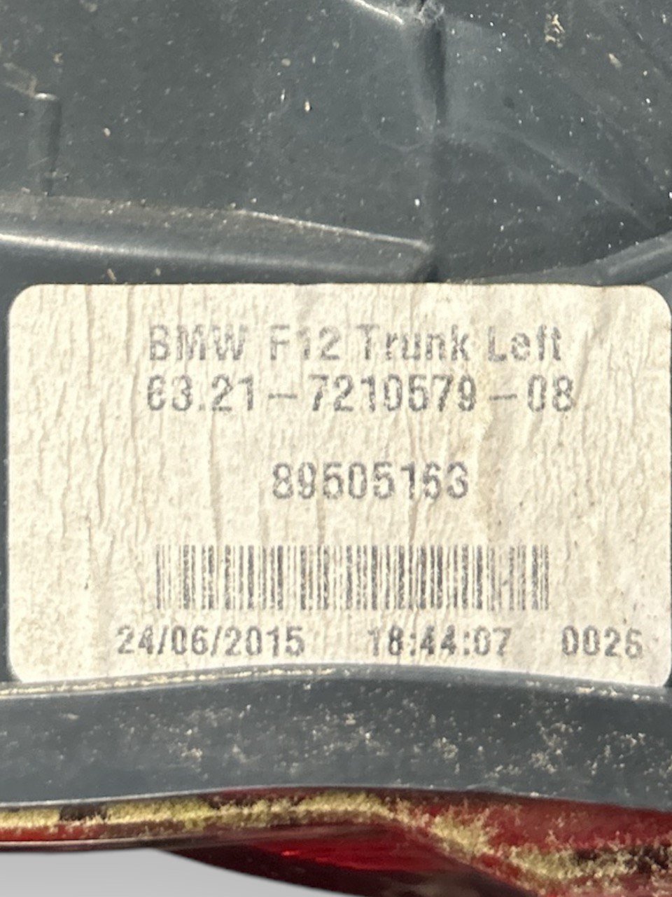 Fanale / Stop Alogeno Posteriore Sinistro BMW Serie 6 Gran Coupe (F06) (2012 > 2018) cod.89505163 - F&P CRASH SRLS - Ricambi Usati