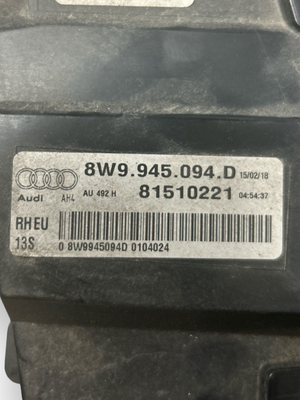 Fanale / Stop Led Interno Posteriore Destro Audi A4 (B9) (2016 > ) cod.8W9945094D - F&P CRASH SRLS - Ricambi Usati