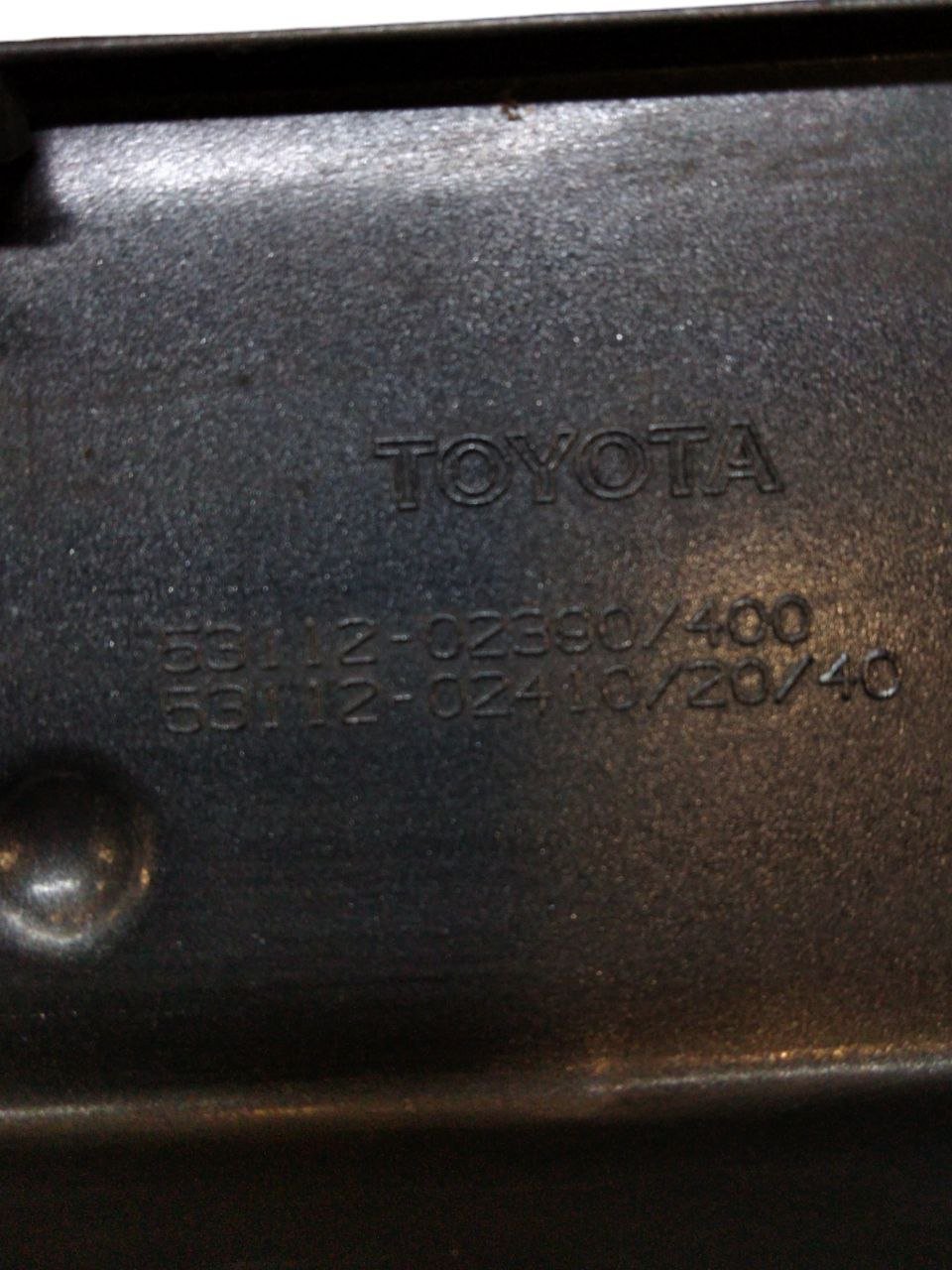 Griglia Paraurti Anteriore Toyota Auris 1.8 hybrid ( 2019) cod.53112-02390 - F&P CRASH SRLS - Ricambi Usati