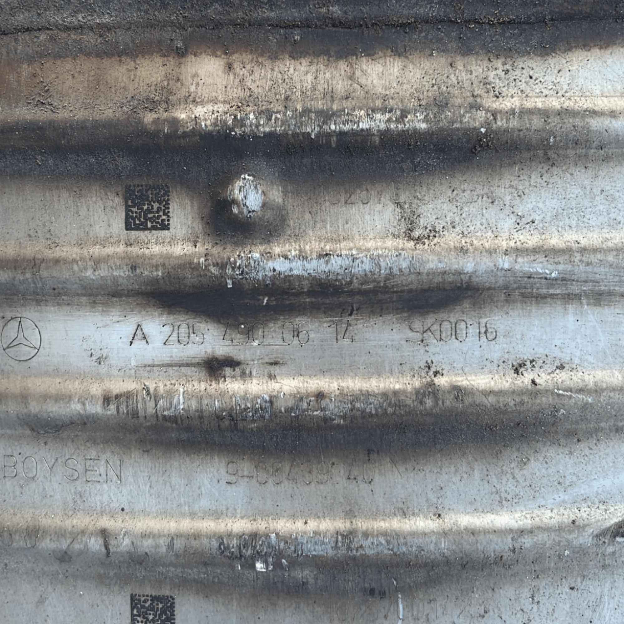 Marmitta / Scarico Terminale Mercedes - Benz Classe C W205 2.2 Diesel cod.A2054911701/A2054900614 (2014 - 2021) - F&P CRASH SRLS - Ricambi Usati