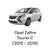 Modanatura laterale destro tunnel centrale Opel Zafira C Tourer (2015>)cod.13293546 - F&P CRASH SRLS - Ricambi Usati