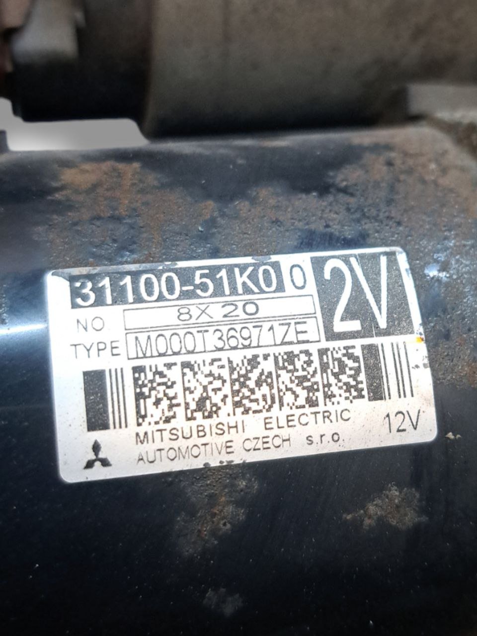 Motorino avviamento Opel Agila B / Suzuki Splash 1.0 benzina ( 2008 - 2015 ) COD:31100-51K0 - F&P CRASH SRLS - Ricambi Usati