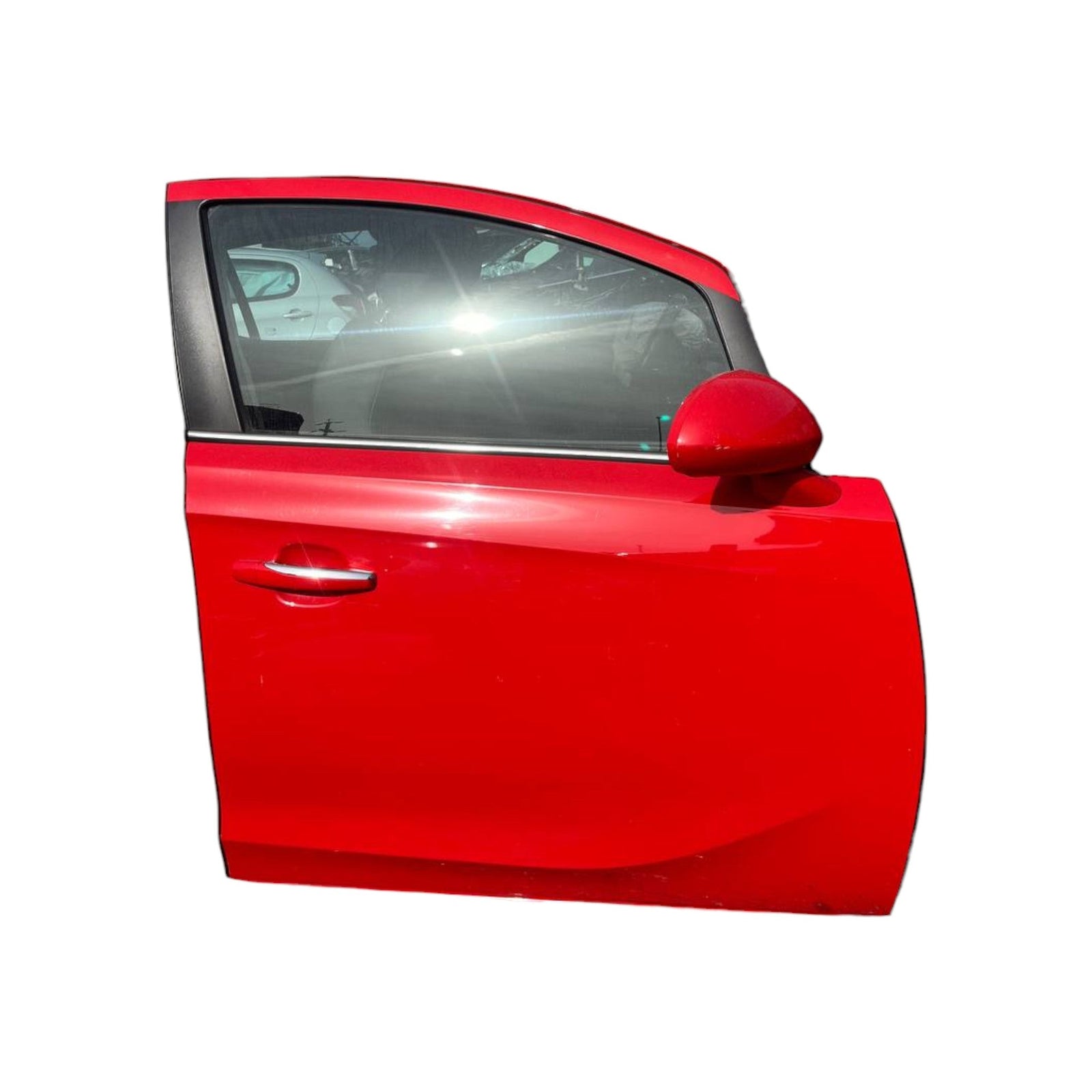 Porta / Portiera anteriore destra (dx) Opel Corsa E (2014 al 2019) Rossa - F&P CRASH SRLS - Ricambi Usati