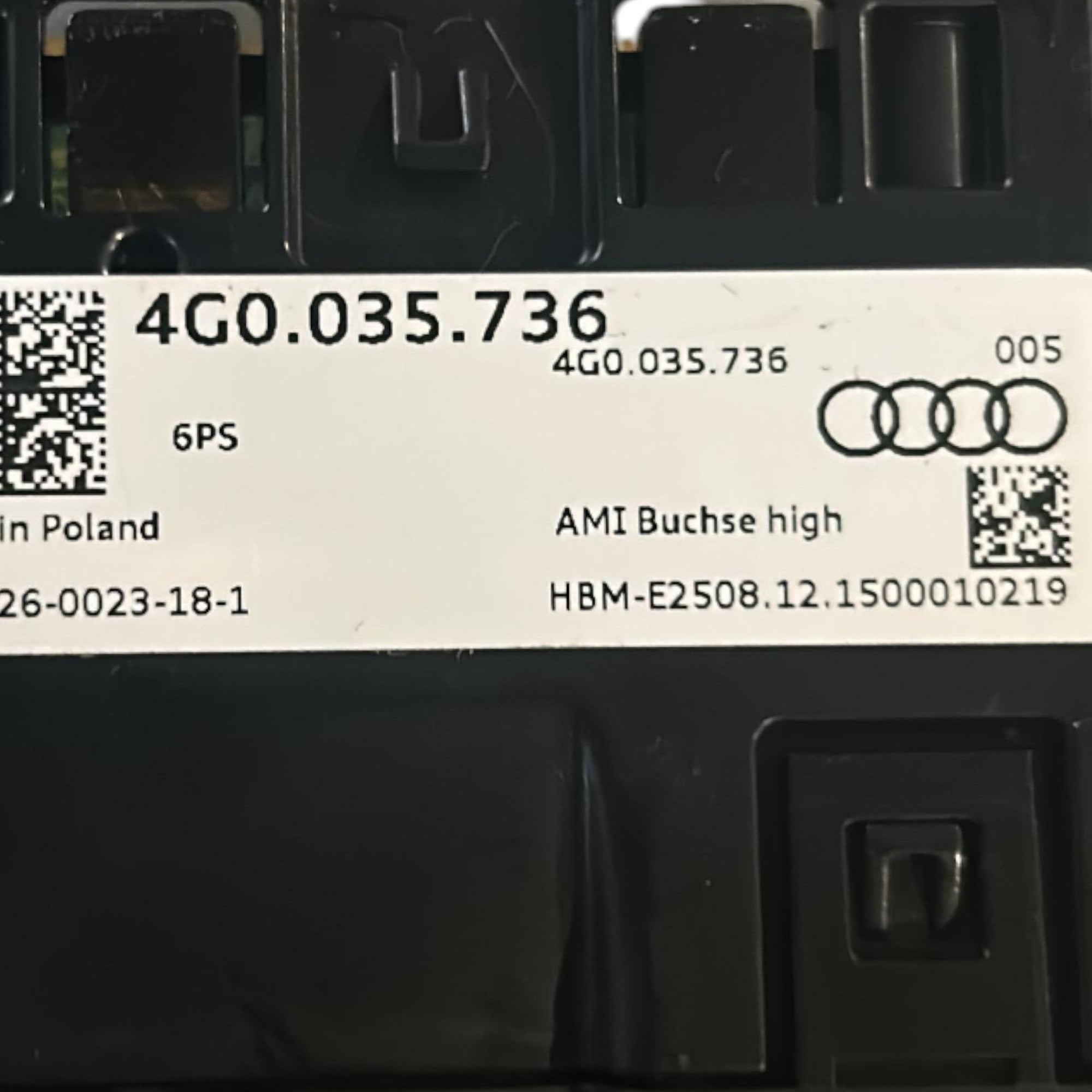Prese USB + Presa AUX Audi A6 (C7) (4G) cod.4G0035736 (2011 > 2018) - F&P CRASH SRLS - Ricambi Usati