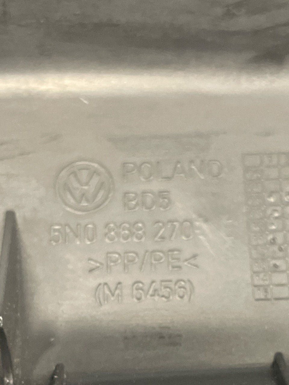 rivestimento montante posteriore destro c volkswagen tigua N5 cod:5N0868270 (2016 - 2024) - F&P CRASH SRLS - Ricambi Usati