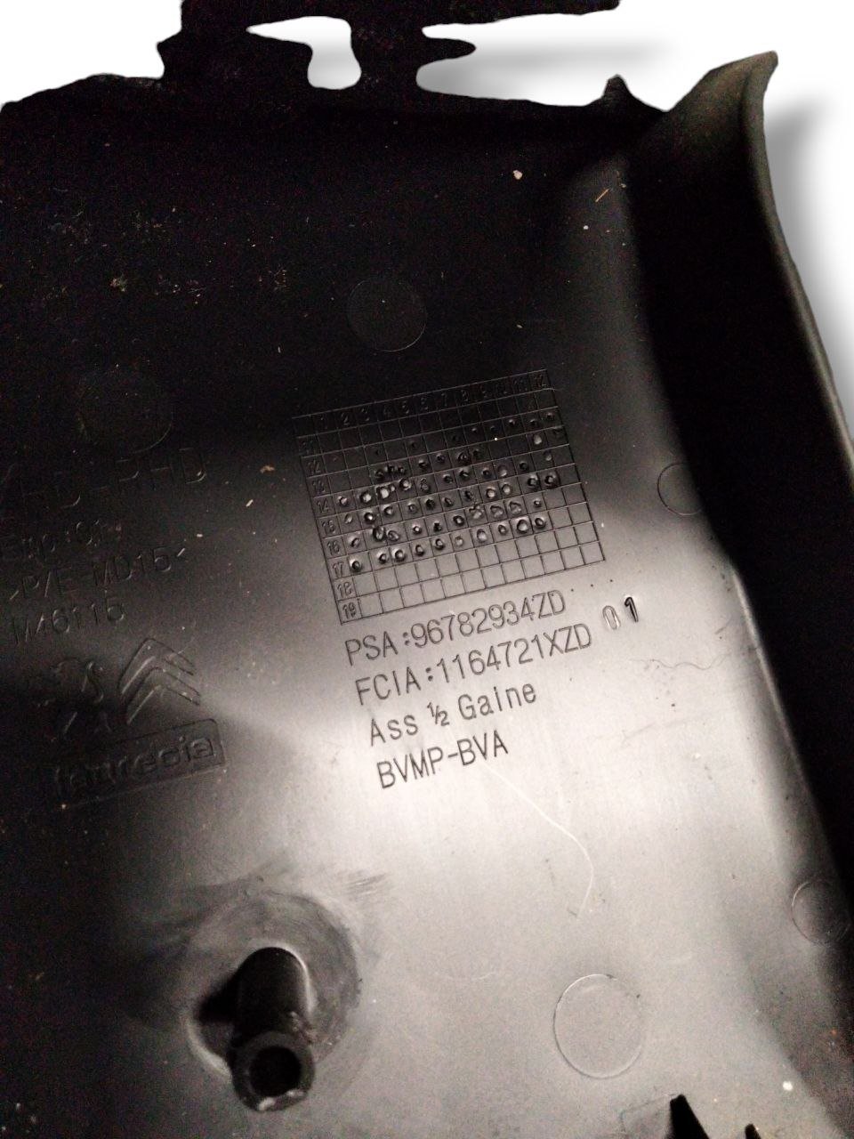Rivestimento piantone di sterzo inferiore Citroen C4 Gran Picasso cod.96782934ZD (2013 - 2022) - F&P CRASH SRLS - Ricambi Usati
