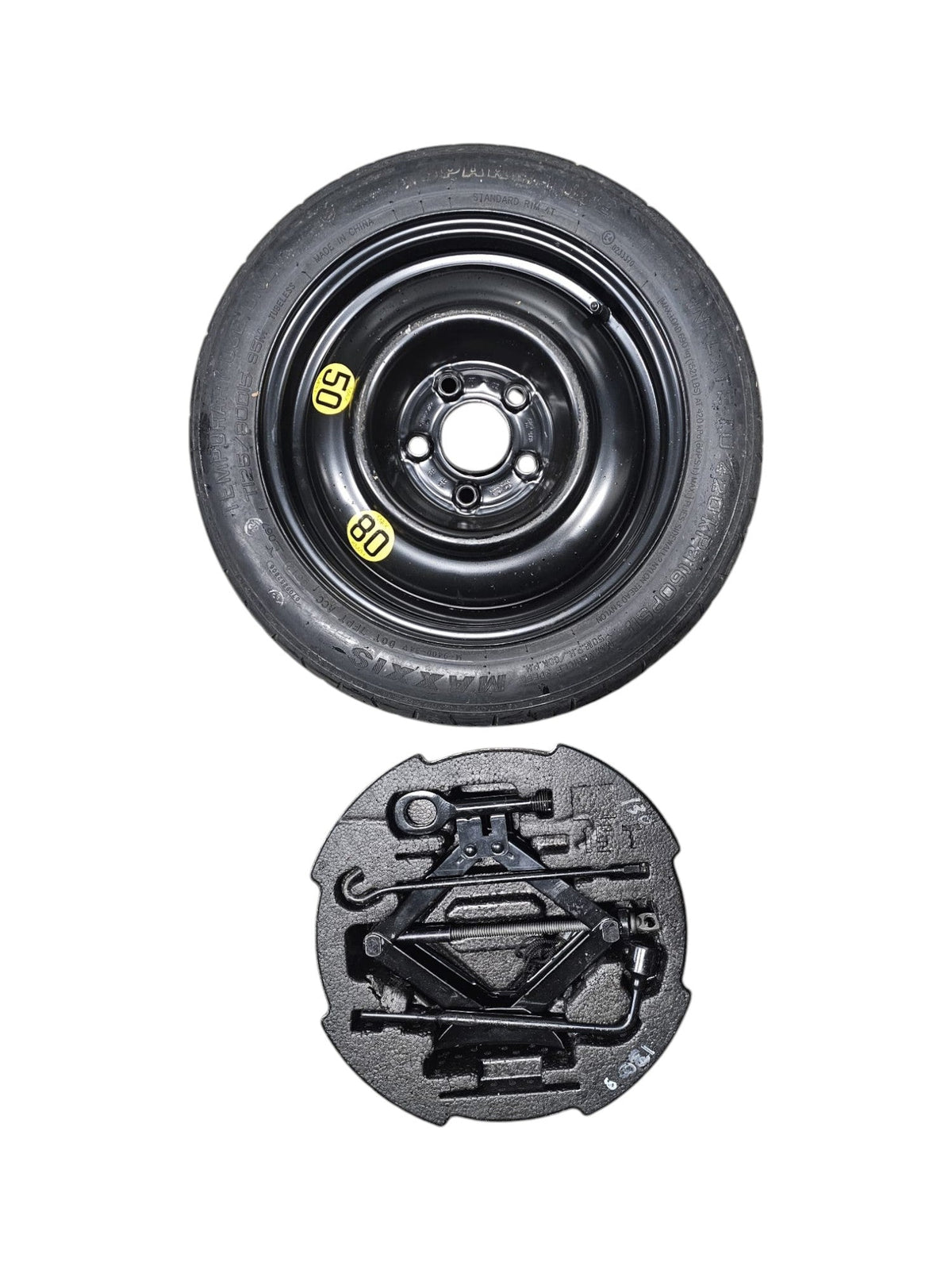 Ruota / Ruotino Di Scorta+Kit Riparazione Hyundai i30 GD Cod:52910 - 1H900 (2011 - 2016) T125/80D15 - F&amp;P CRASH SRLS - Ricambi Usati