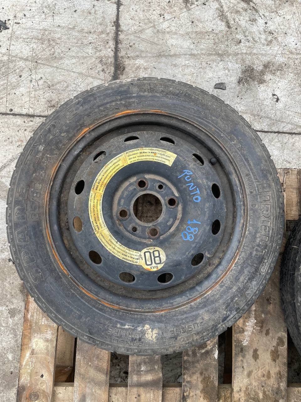 Ruotino di scorta Fiat Punto ( 188 ) 135/80 r14 - F&amp;P CRASH SRLS - Ricambi Usati