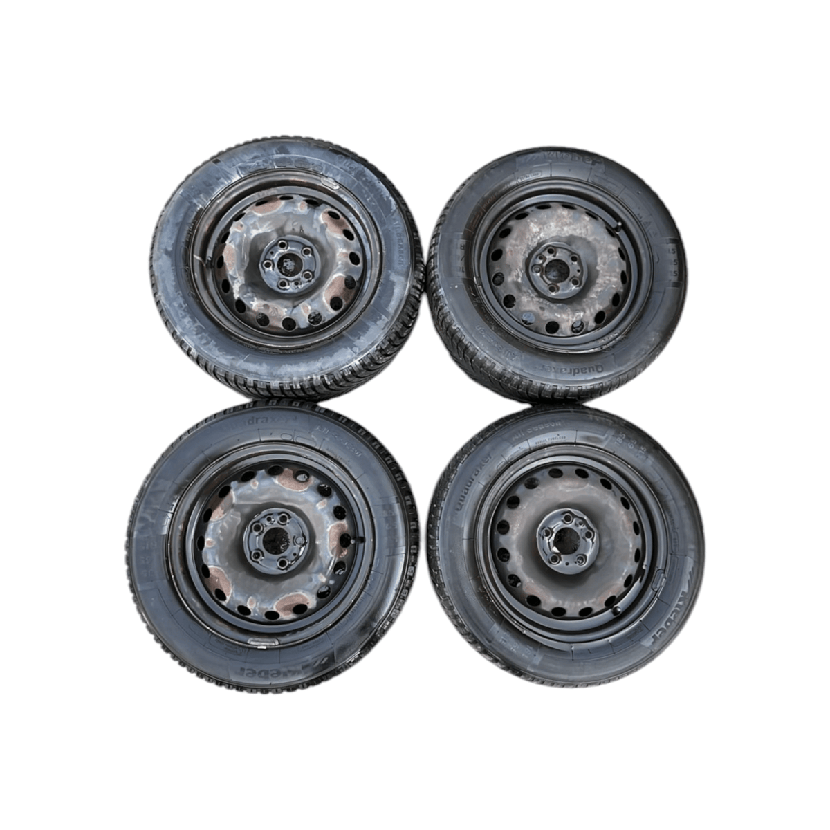 Set 4 cerchi in ferro R15 Fiat Doblò (2009 - 2022) 185 / 65 R15 - F&amp;P CRASH SRLS - Ricambi Usati