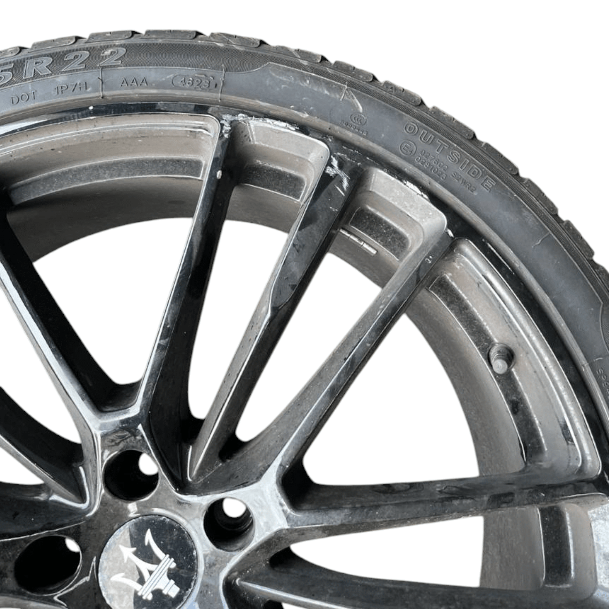 Set 4 cerchi in lega Maserati levante (2018 - >) 295 / 30ZR22 - 235 / 30R22 - F&P CRASH SRLS - Ricambi Usati