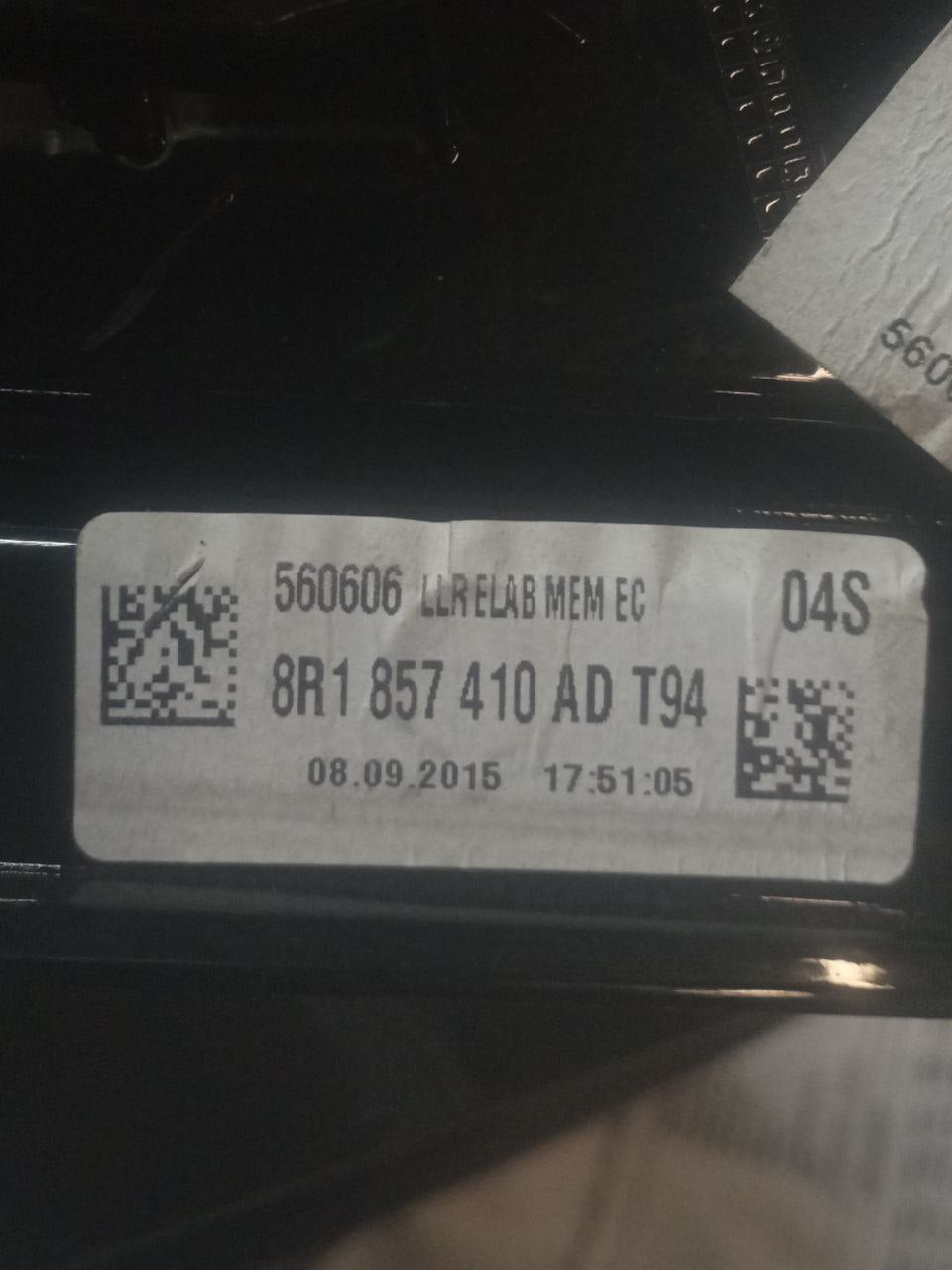 Specchio / Specchietto 13 Pin / Fili retrovisore destro (dx) Audi Q5 (2010) cod: 8R1857410D - F&P CRASH SRLS - Ricambi Usati