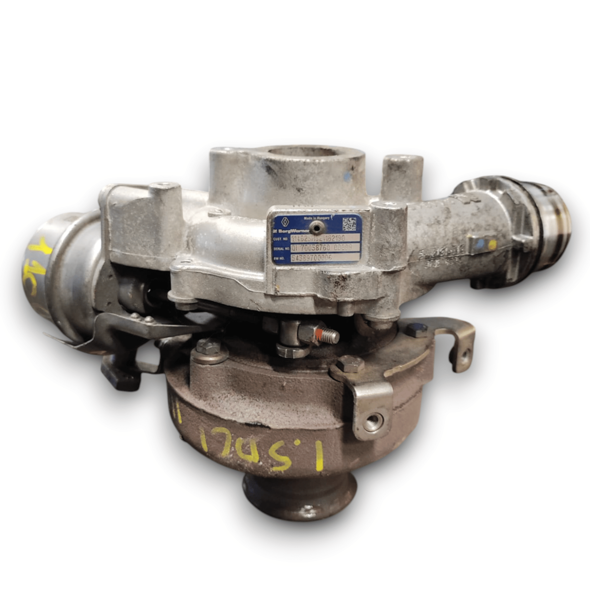 Turbo / Turbina Renault Megane IV 1.5 Diesel 110 Cv 81 Kw COD: 54389700006 (2015 - ) - F&P CRASH SRLS - Ricambi Usati