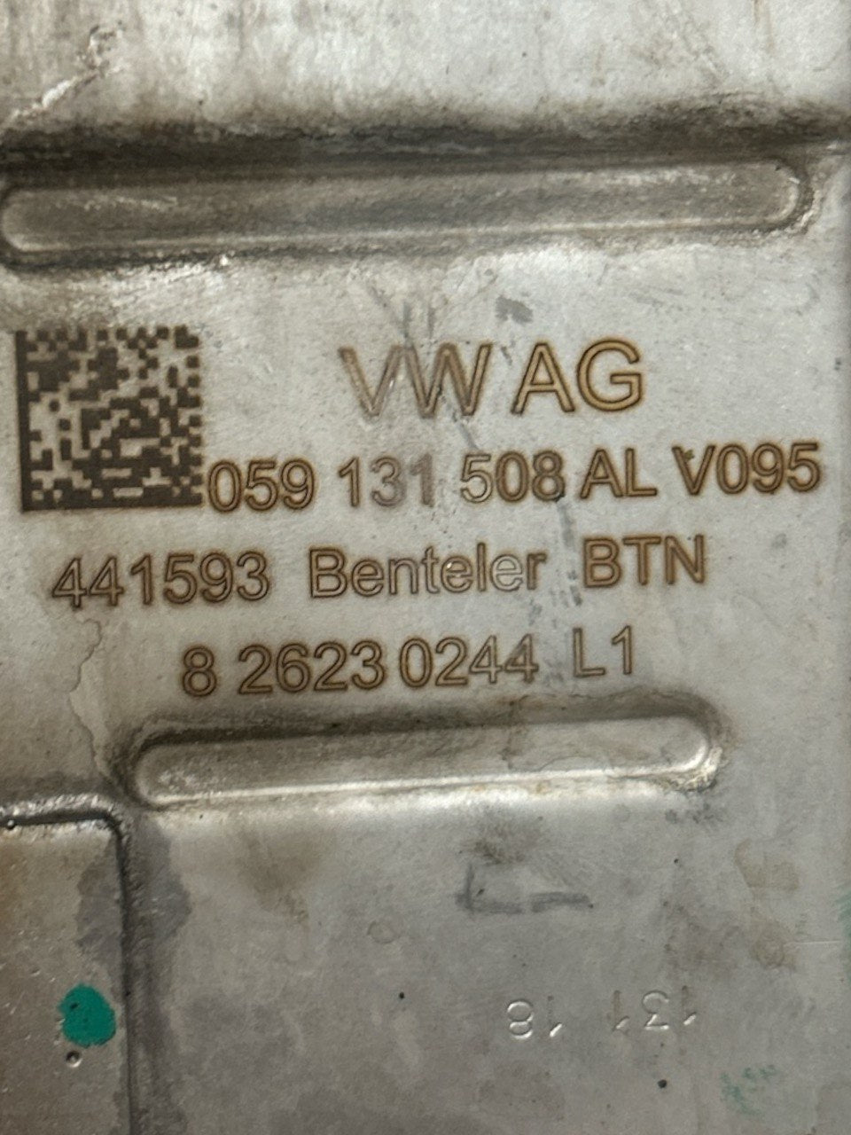 Valvola EGR Ricircolo Gas Audi A5 (F5) 3.0 Diesel (2016 > ) cod.059131508 - F&P CRASH SRLS - Ricambi Usati